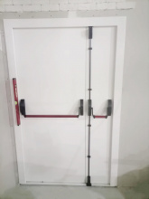 Дверь двупольная эвакуационная с антипаникой  ДПМ EI-60