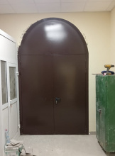 Дверь арочная металлическая