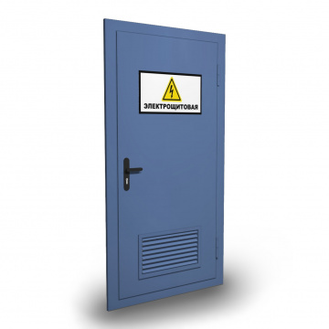 Дверь для электрощитовой с вентиляционной решеткой ДПМ EI-60
