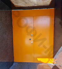 Дверь двухстворчатая металлическая