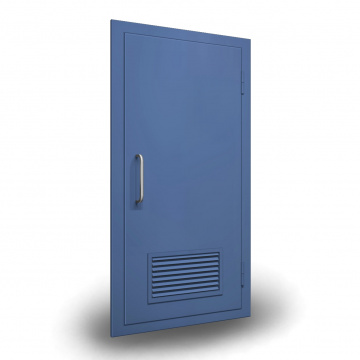 Дверь металлическая с вентиляционной решеткой