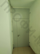 Дверь полуторная металлическая