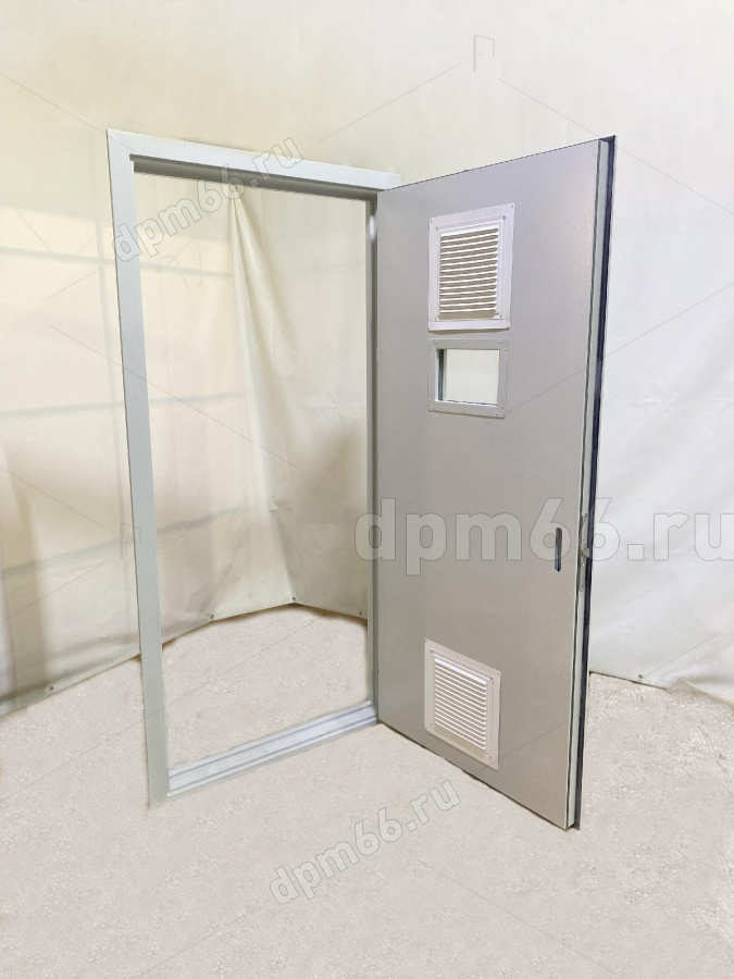 Дверь с вентиляционной решеткой противопожарная ДПМ EI-60