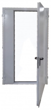 Дверь двупольная противопожарная ДПМ EI-60 с низким порогом