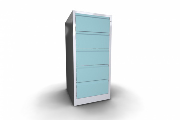 Шкаф картотечный для документов ШК5, 5 ячеек (1100x500x600 мм)